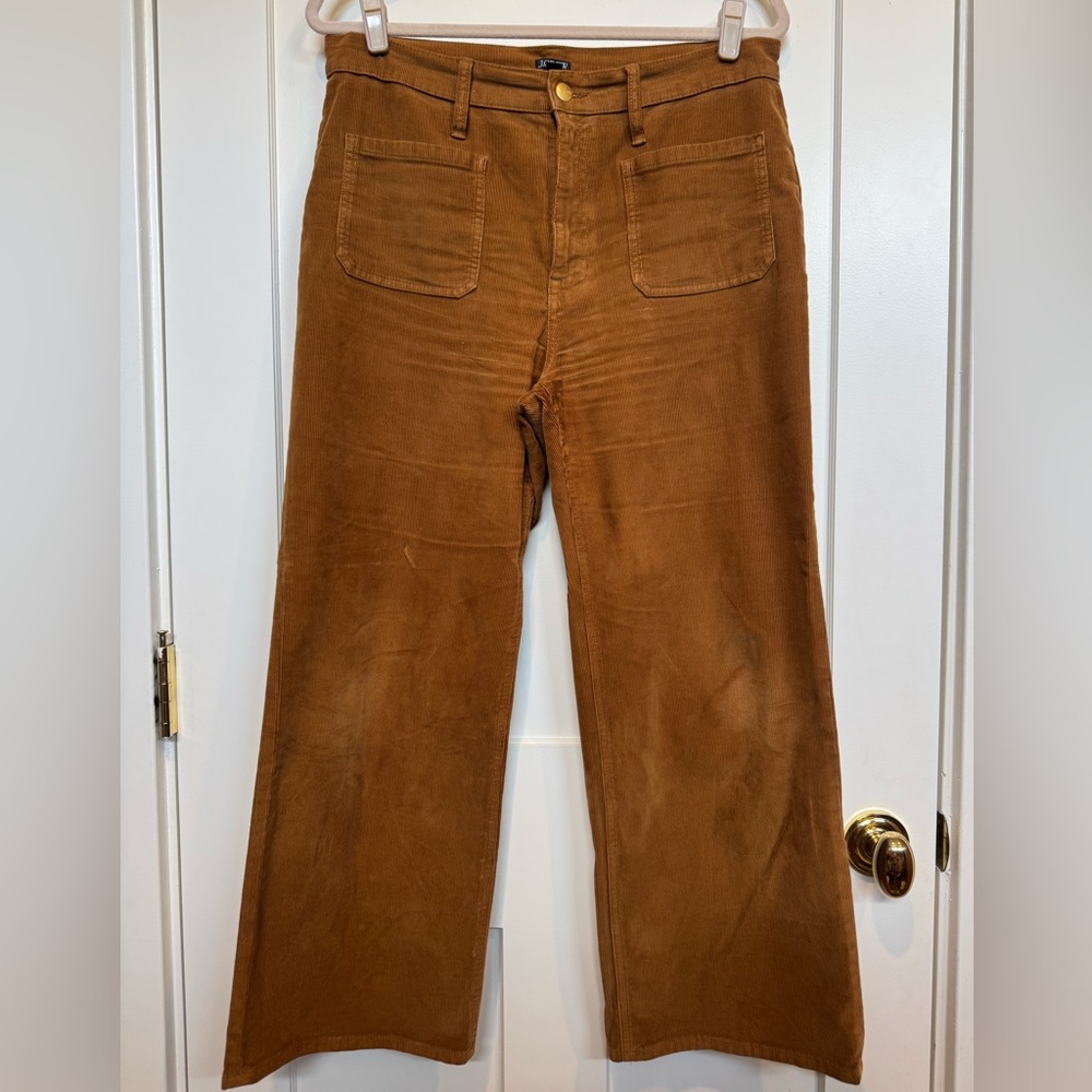 J. Crew Women's Slim Wide Leg Corduroy Pants